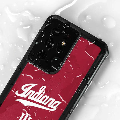 Indiana University IU Hoosiers Galaxy S24 Ultra Waterproof Case