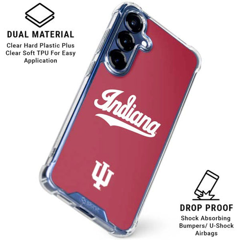 Indiana University IU Hoosiers Galaxy S25 FE Clear Case