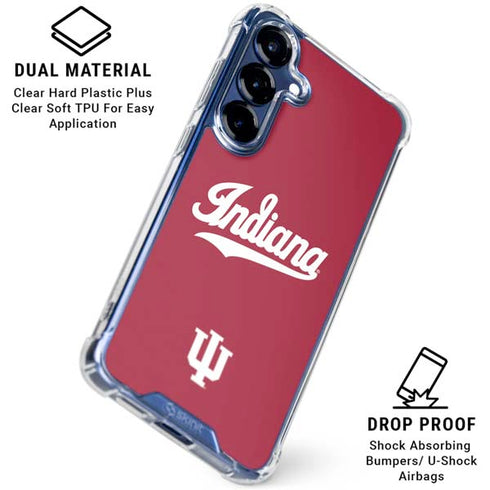 Indiana University IU Hoosiers Galaxy S25 Plus Clear Case