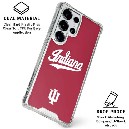 Indiana University IU Hoosiers Galaxy S26 Ultra Clear Case
