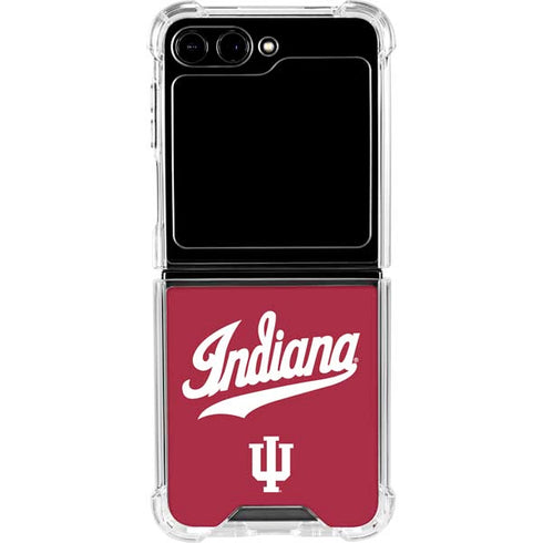 Indiana University IU Hoosiers Galaxy Z Flip6 Clear Case
