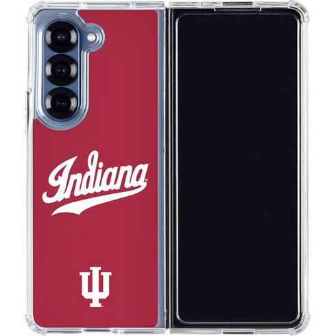 Indiana University IU Hoosiers Galaxy Z Fold7 Clear Case