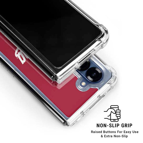 Indiana University IU Hoosiers Galaxy Z Fold7 Clear Case