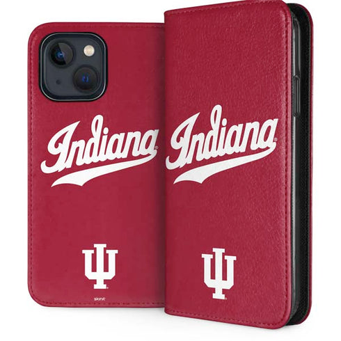 Indiana University IU Hoosiers iPhone 15 Plus Folio Case