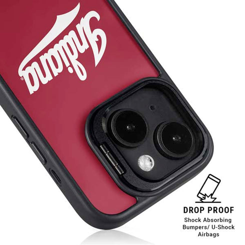 Indiana University IU Hoosiers iPhone 15 Plus Kickstand Case