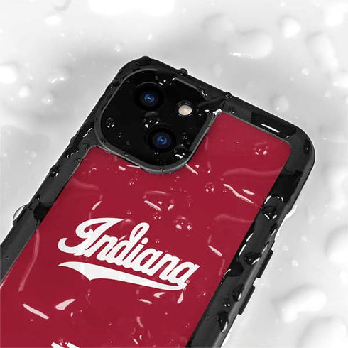 Indiana University IU Hoosiers iPhone 15 Plus Waterproof Case