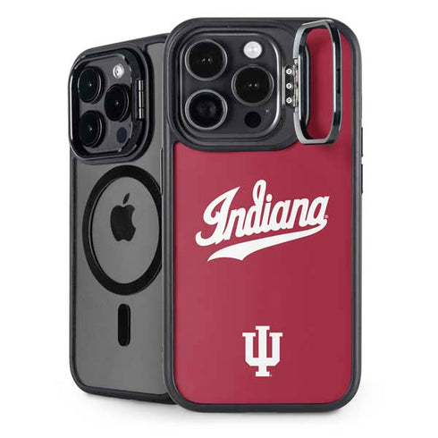 Indiana University IU Hoosiers iPhone 15 Pro Max Kickstand Case