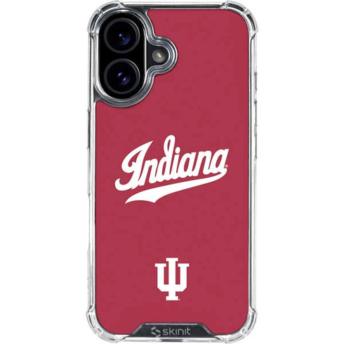Indiana University IU Hoosiers iPhone 16 Clear Case