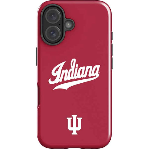 Indiana University IU Hoosiers iPhone 16 Plus Impact Case