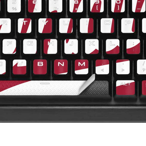 Indiana University IU Hoosiers K95 RGB PLATINUM Mechanical Gaming Keyboard Skin