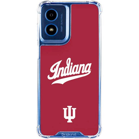 Indiana University IU Hoosiers Moto G 5G (2024) Clear Case