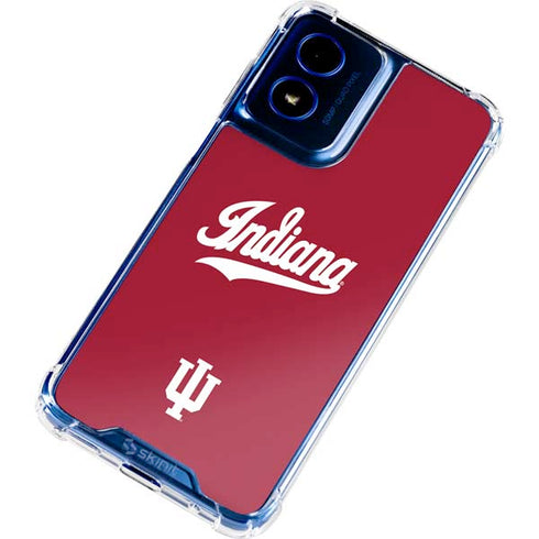 Indiana University IU Hoosiers Moto G Play 4G (2024) Clear Case