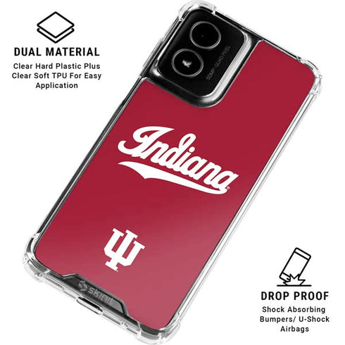 Indiana University IU Hoosiers Moto G Power 5G (2024) Clear Case