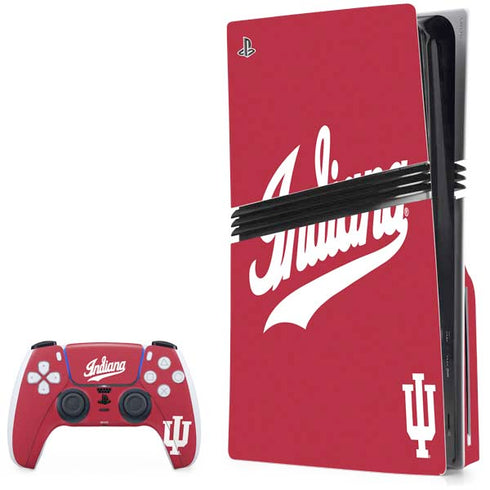 Indiana University IU Hoosiers PS5 Pro Disk Bundle Skin