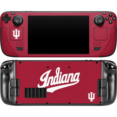 Indiana University IU Hoosiers Steam Deck Handheld Gaming Computer OLED Skin