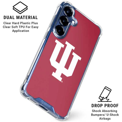 Indiana University IU Logo Galaxy S25 Plus Clear Case