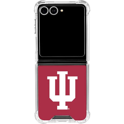 Indiana University IU Logo Galaxy Z Flip7 Clear Case