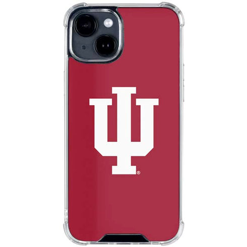 Indiana University IU Logo iPhone 15 Clear Case