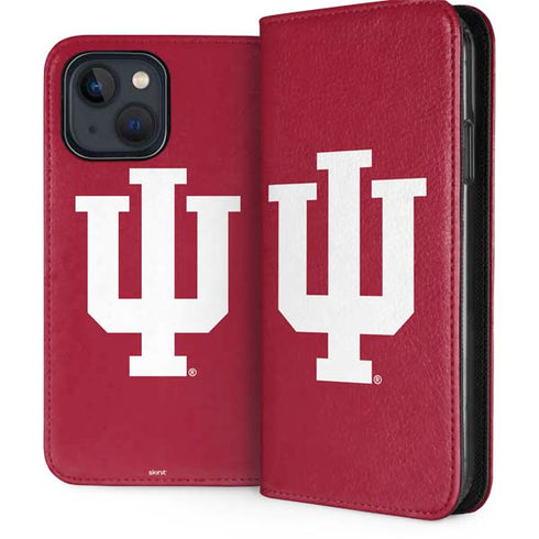 Indiana University IU Logo iPhone 15 Plus Folio Case