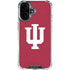 Indiana University IU Logo iPhone 16 Clear Case