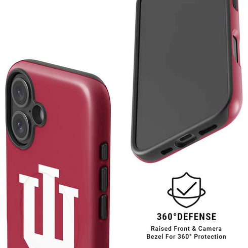 Indiana University IU Logo iPhone 16 Magsafe Impact Case
