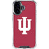 Indiana University IU Logo iPhone 16 Plus Clear Case
