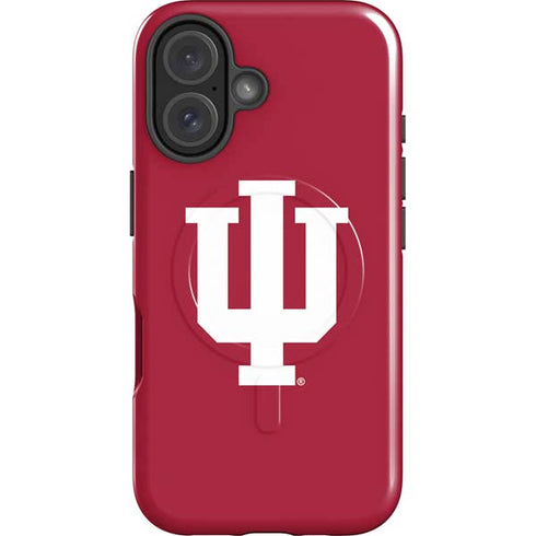 Indiana University IU Logo iPhone 16 Plus Magsafe Impact Case