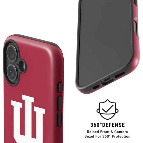 Indiana University IU Logo iPhone 16 Plus Magsafe Impact Case