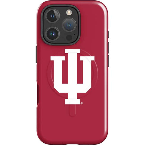 Indiana University IU Logo iPhone 16 Pro Magsafe Impact Case