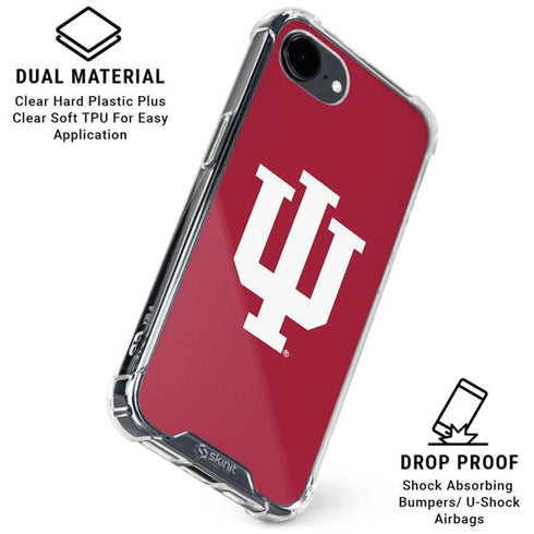 Indiana University IU Logo iPhone 16e Clear Case