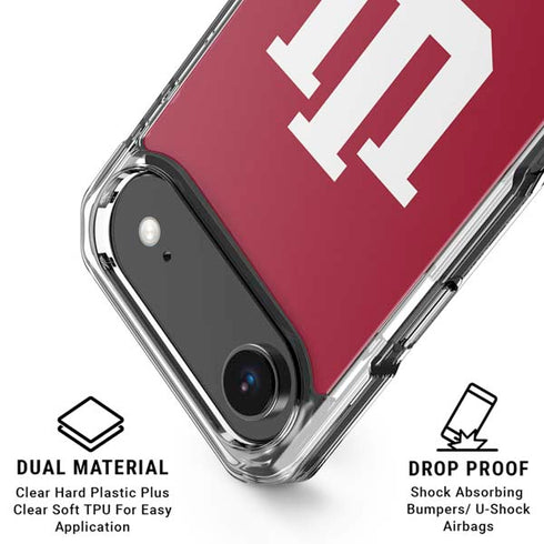 Indiana University IU Logo iPhone 17 Air Clear Case