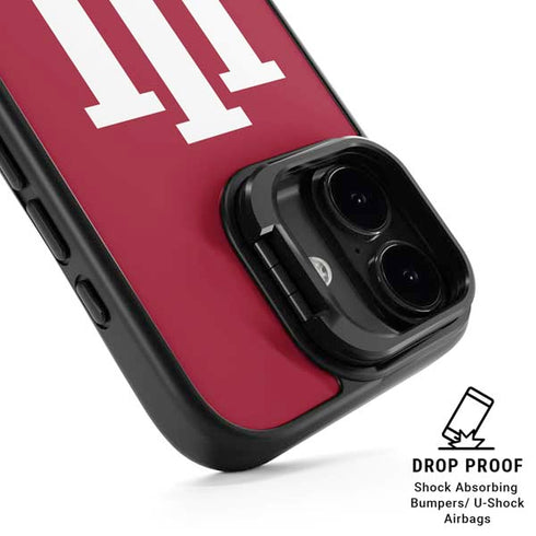 Indiana University IU Logo iPhone 17 Kickstand Case