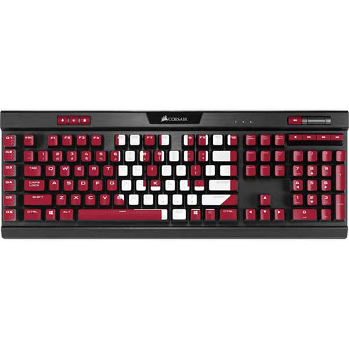 Indiana University IU Logo K95 RGB PLATINUM Mechanical Gaming Keyboard Skin