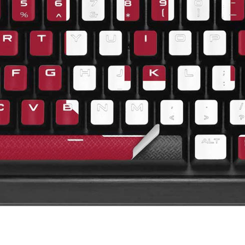 Indiana University IU Logo K95 RGB PLATINUM Mechanical Gaming Keyboard Skin