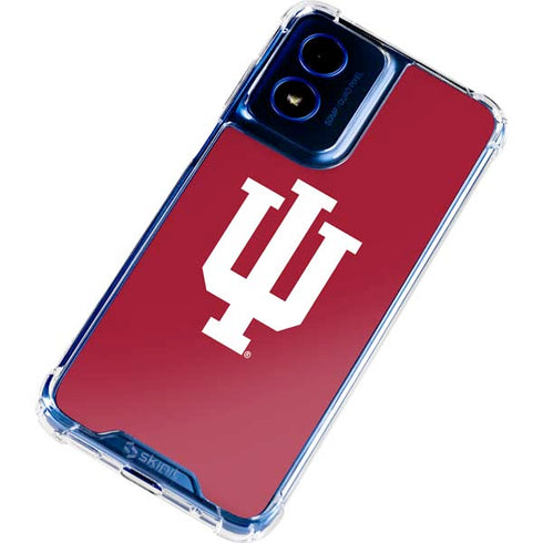 Indiana University IU Logo Moto G 5G (2024) Clear Case