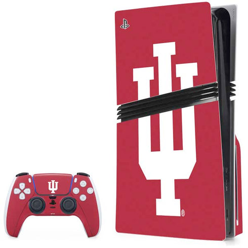 Indiana University IU Logo PS5 Pro Disk Bundle Skin