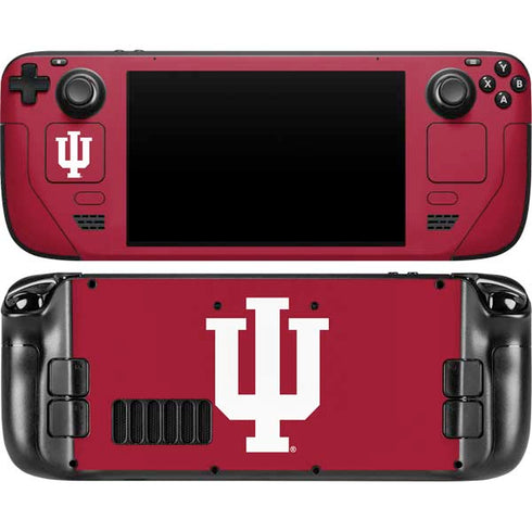 Indiana University IU Logo Steam Deck Handheld Gaming Computer OLED Skin