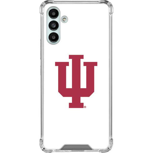 Indiana University IU Logo White Galaxy A13 5G Clear Case