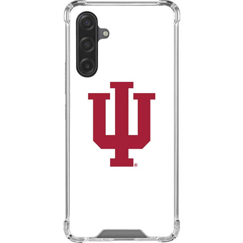 Indiana University IU Logo White Galaxy A17 Clear Case