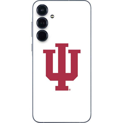 Indiana University IU Logo White Galaxy A35 5G Skin