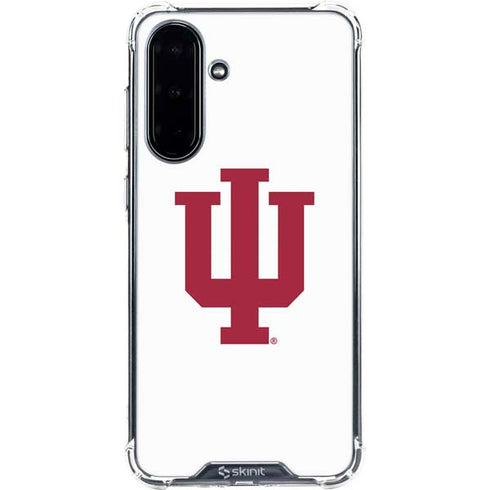 Indiana University IU Logo White Galaxy A36 5G Clear Case