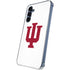 Indiana University IU Logo White Galaxy A55 5G Clear Case