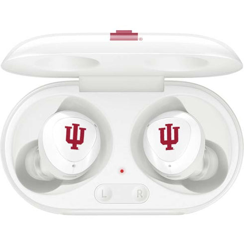 Indiana University IU Logo White Galaxy Buds Plus Skin