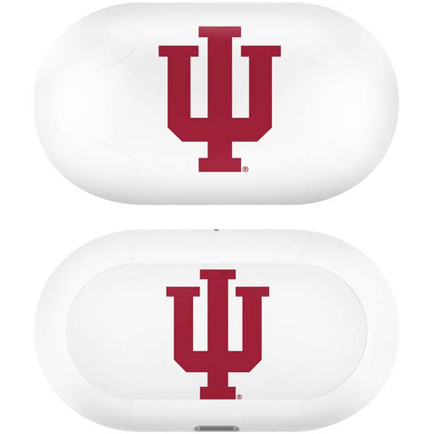 Indiana University IU Logo White Galaxy Buds Plus Skin