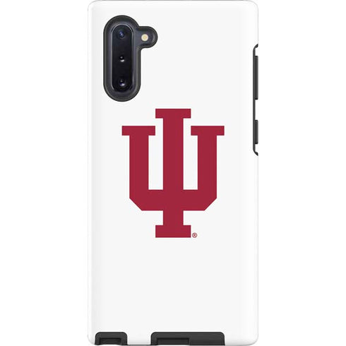 Indiana University IU Logo White Galaxy Cases