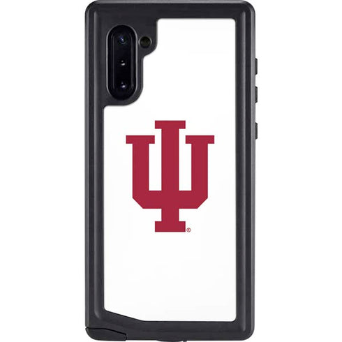 Indiana University IU Logo White Galaxy Cases