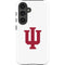 Indiana University IU Logo White Galaxy S25 Plus Impact Case