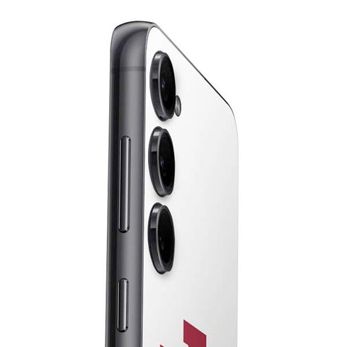 Indiana University IU Logo White Galaxy S25 Plus Skin