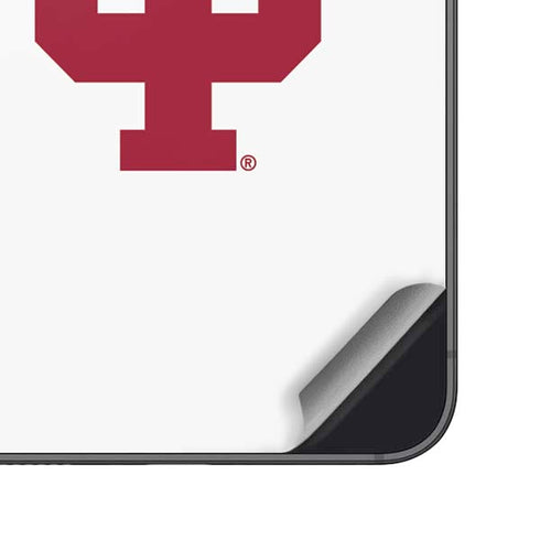 Indiana University IU Logo White Galaxy S24 Skin