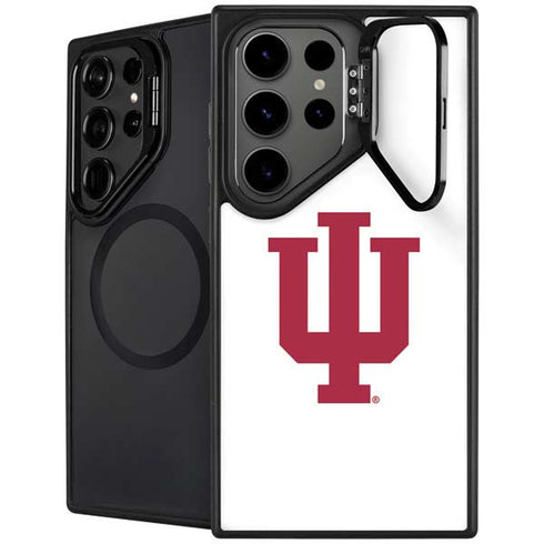 Indiana University IU Logo White Galaxy Cases